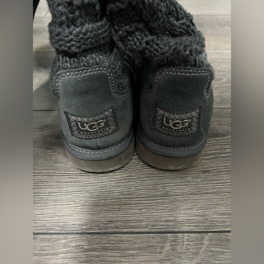 Uggs boots Cozy Gray Knit Over-the-Knee Boots - Picture 4 of 5